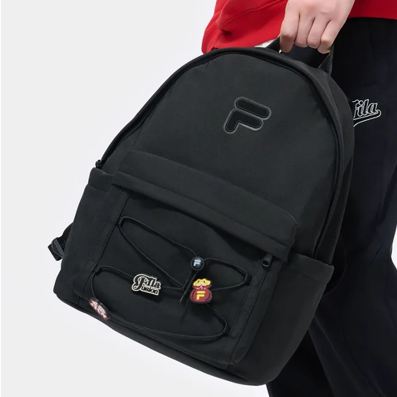 FILA FUSION Fabric Backpack Extra Small Unisex Pitch Black-2