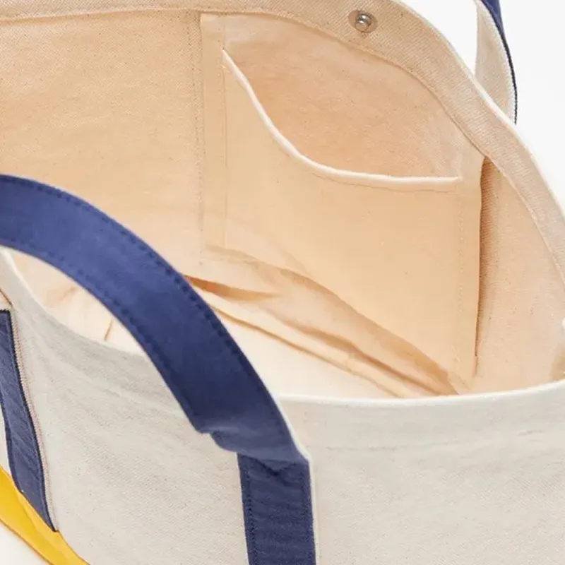 Champion Cotton Tote Bag Shopping Bag Handbag Regular Unisex Natural-2
