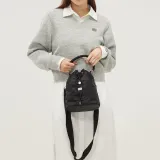 Lee Nylon Shoulder Bag Crossbody Bag Handbag Regular Women's Dark Gray