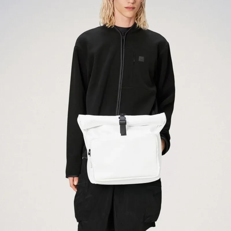 Rains Polyurethane Fanny Pack Regular Unisex White-2