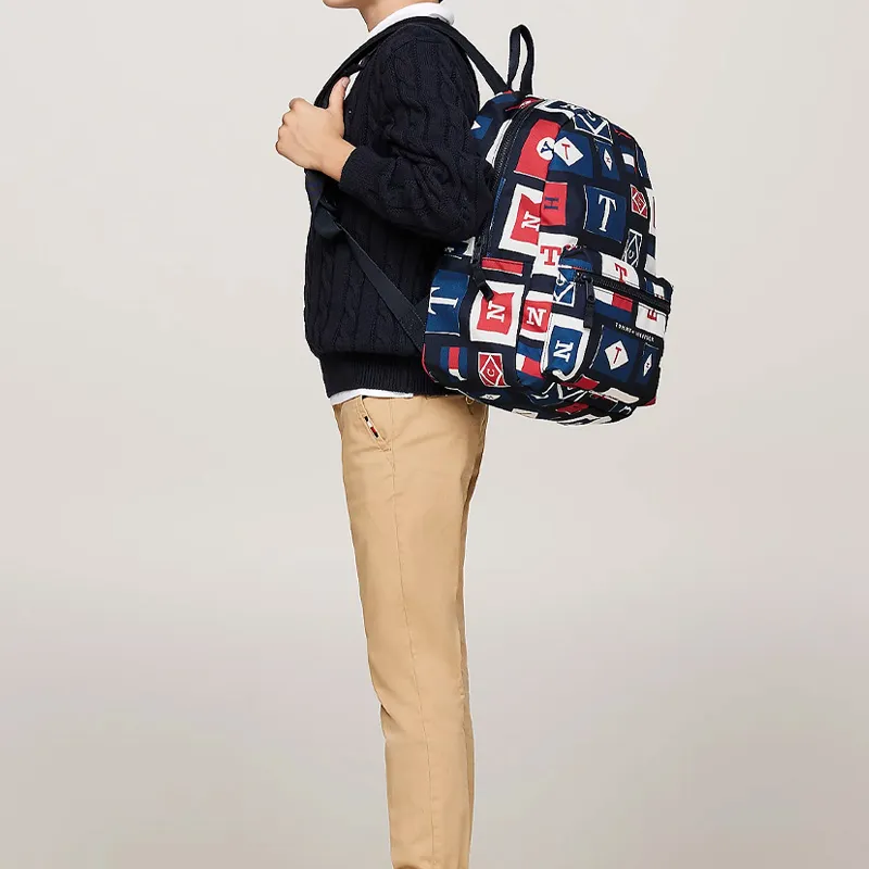 Tommy Hilfiger Polyester Backpack Regular Men's Space Blue Color-2