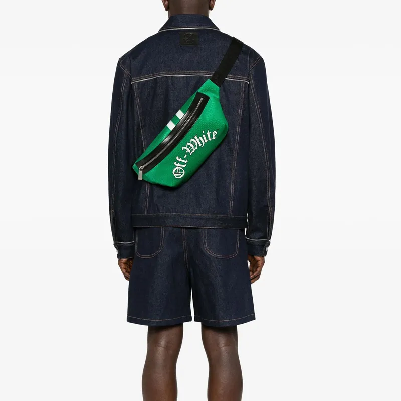 OFF-WHITE Core Logo Printed Mesh Belt Bag-4