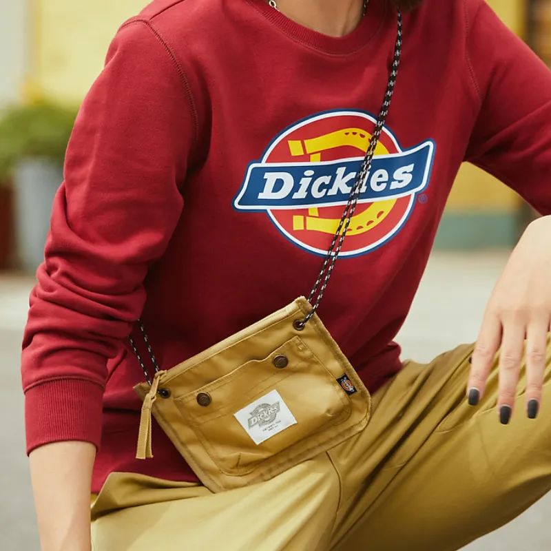 Dickies Polyester Cell Phone Pouch, Crossbody Bag, Shoulder Bag Mini Unisex Khaki-2