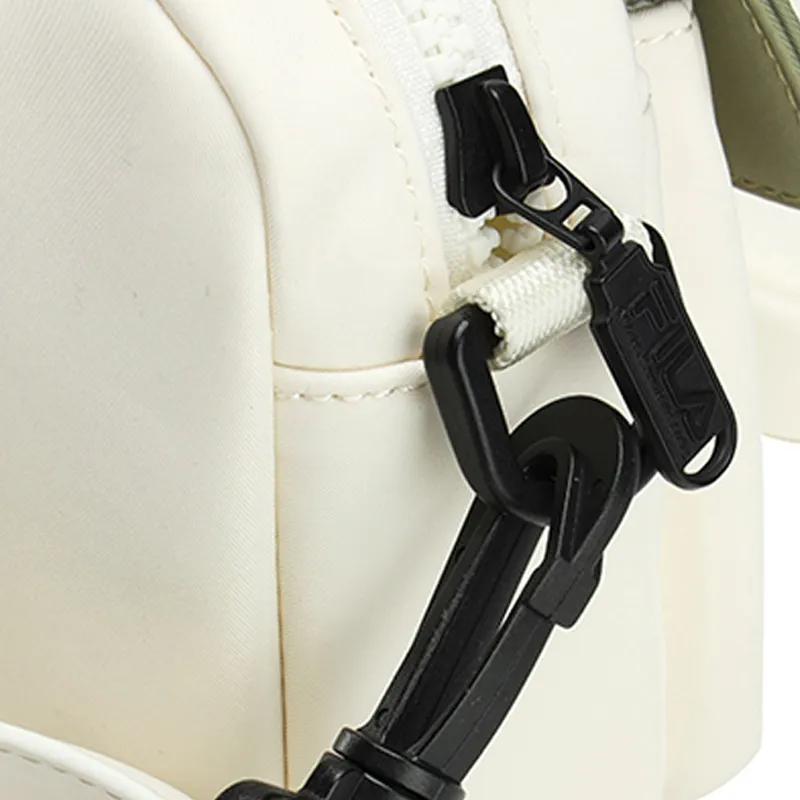 FILA White Mountaineering Collaboration PU Crossbody Bag, Shoulder Bag Women's White-2