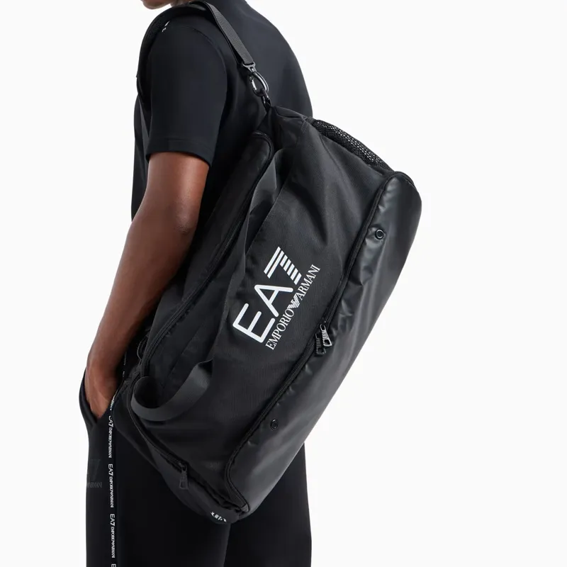 EMPORIO ARMANI Polyester Travel Bag 44.5L Men's Black-4