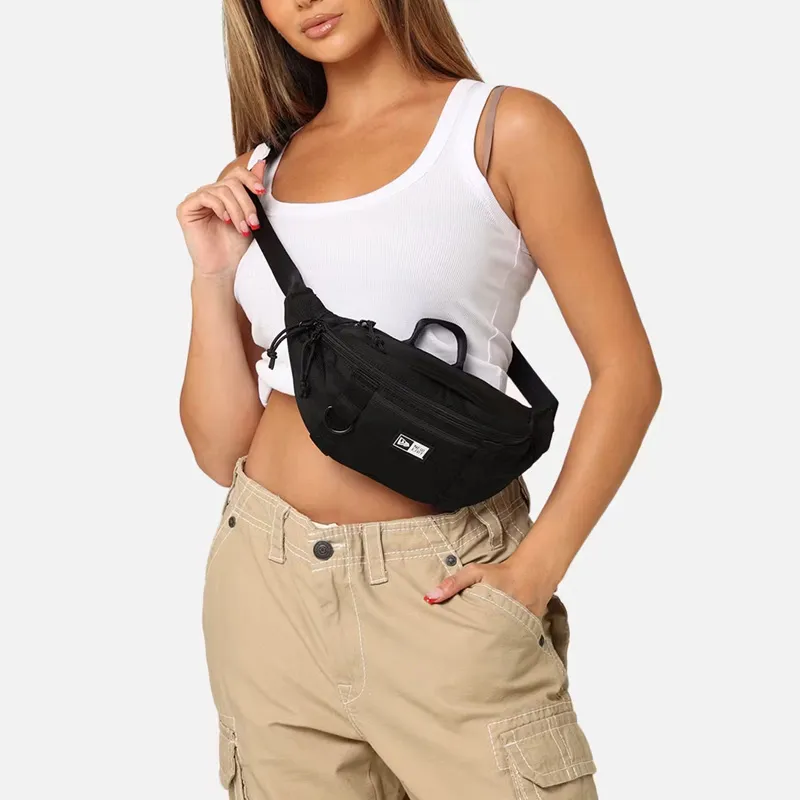 New Era Nylon Fanny Pack Unisex Black-4