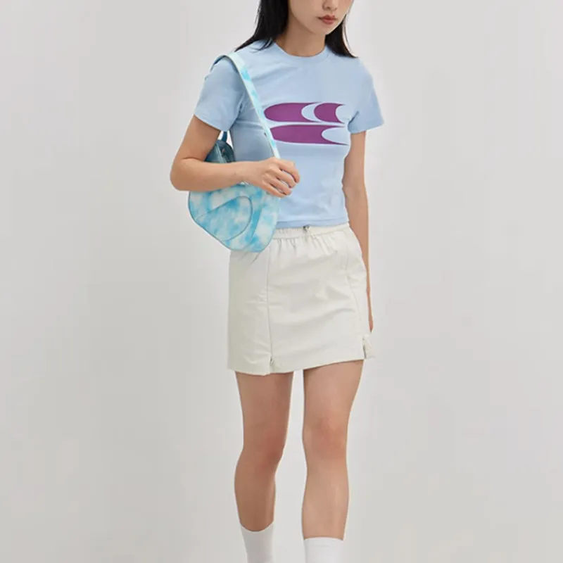 Crying Center PU Shoulder Bag Women's Cloud White-2