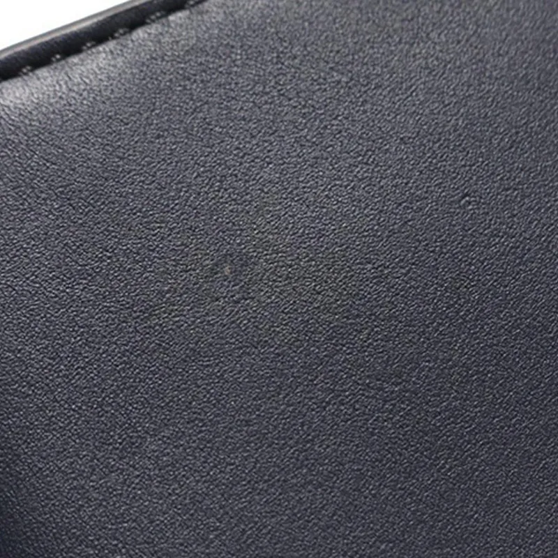 COACH Cow Leather Card Clip Wallets Card Holders Mini Men's Dark Blue-4