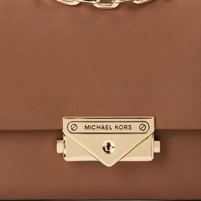 MICHAEL KORS Cece Artificial Leather Shoulder Bag, Crossbody Bag Small Size Women's Brown-2