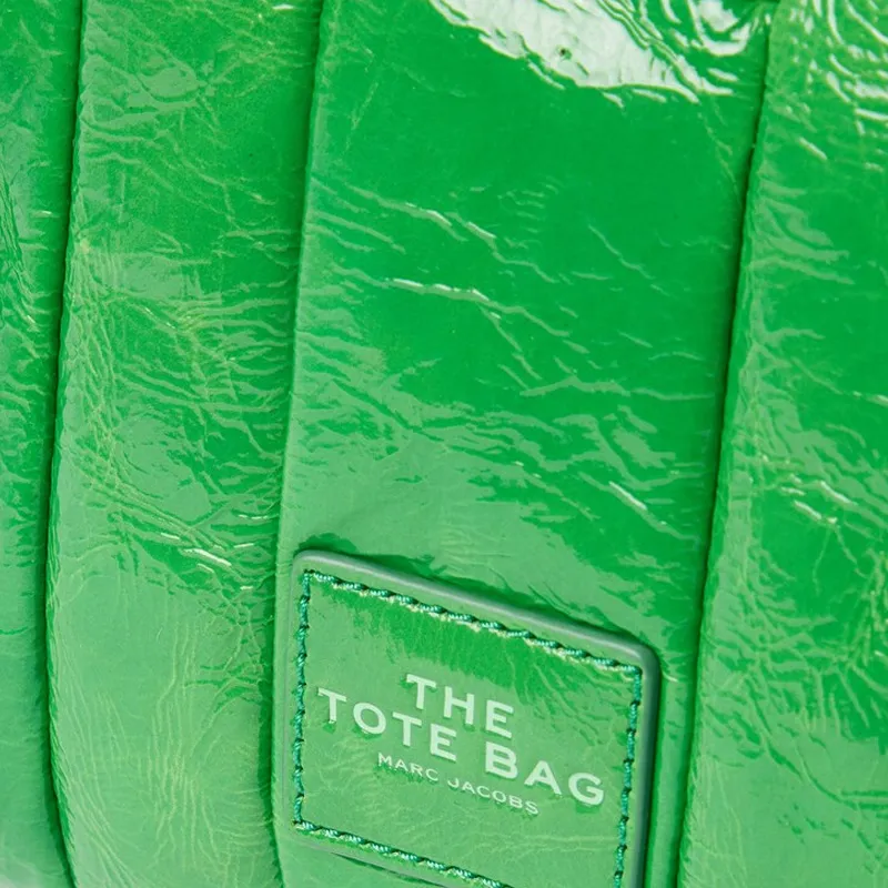 MARC JACOBS Lambskin Tote Bag, Shopping Bag, Shoulder Bag, Crossbody Bag, Handbag Mini Women's Green-2