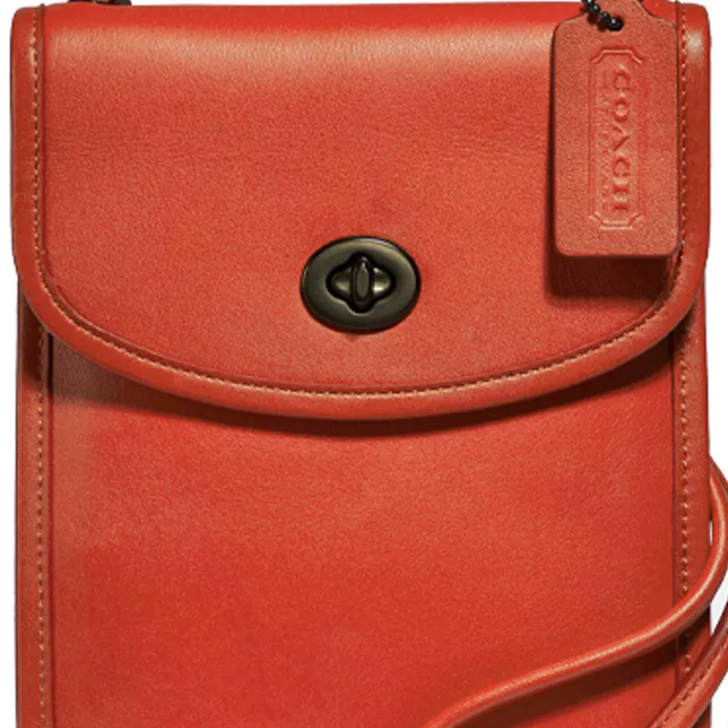 COACH Turnlock Cellphone Pouches Orange-2