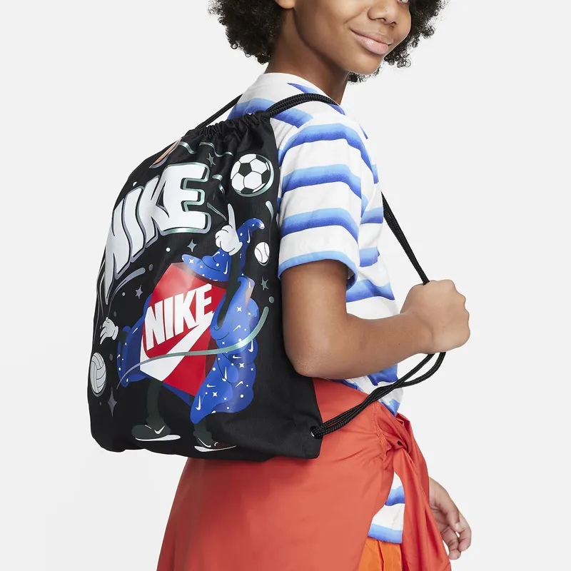 Nike Polyester Backpack Unisex Black & Multicolor-3