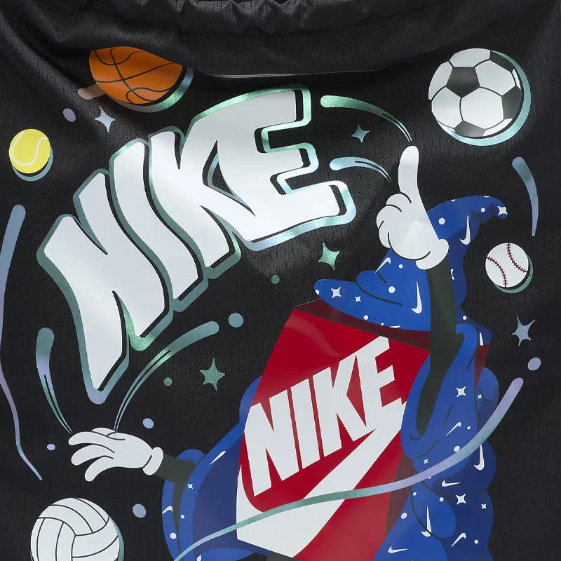 Nike Polyester Backpack Unisex Black & Multicolor-2