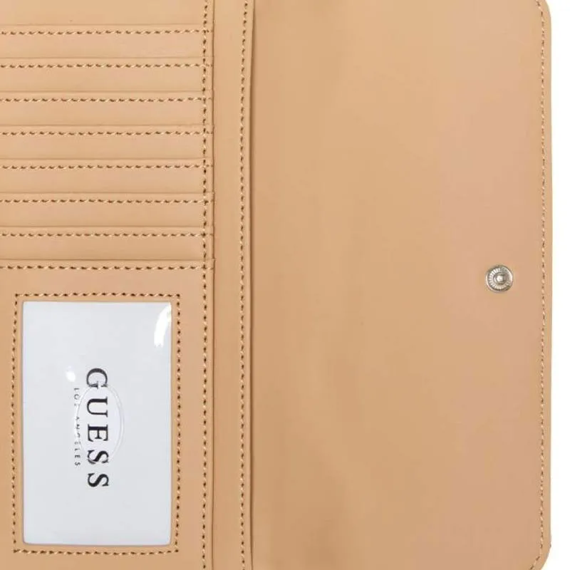 GUESS Coated Canvas Clutch Women's Ecru-4