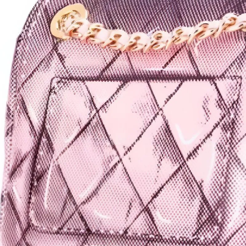 MOSCHINO Genuine Leather Crossbody Bag, Shoulder Bag Regular Women's Pink-3