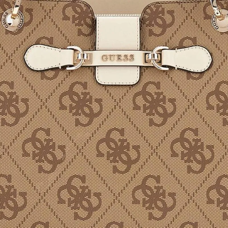 GUESS PU Tote Bag, Shopping Bag, Handbag, Shoulder Bag Women's Brown-2