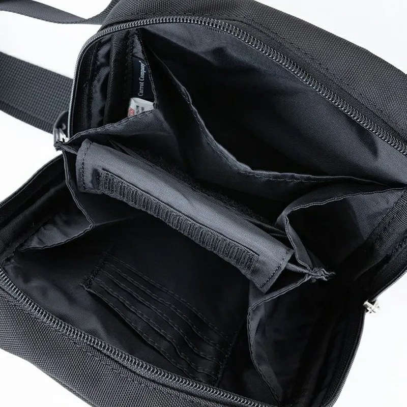 Anello Polyester Wallet, Crossbody Bag, Shoulder Bag Unisex Black-3
