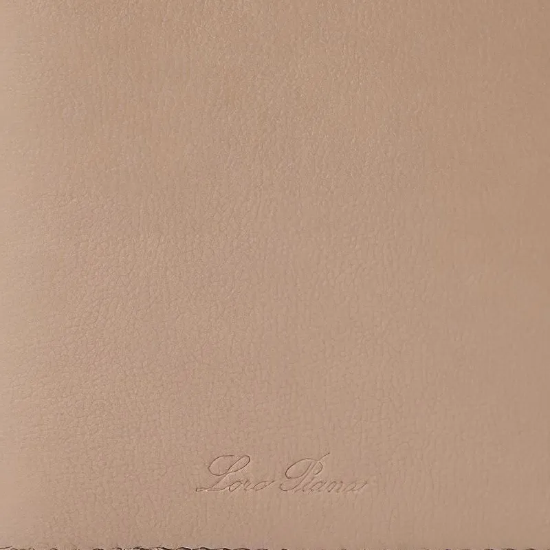Loro Piana Calfskin Passport Holder Women's Warm Hue Milky Scent-4