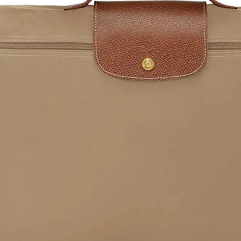 LONGCHAMP Le Pliage Canvas Briefcases Handbags Small Size Women's Brown Yellow-4