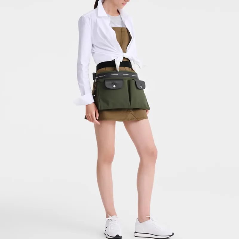 LONGCHAMP Le Pliage Energy Fabric Fanny Pack Large Size Women's Khaki-4