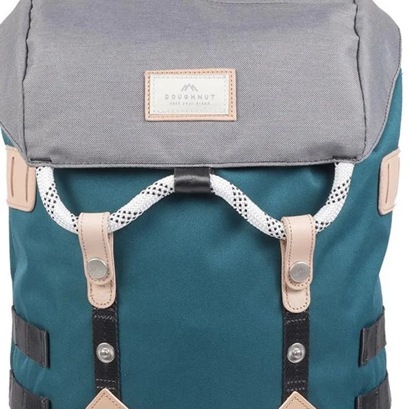 Doughnut Polyester Mountaineering Bag Backpack Small Size Unisex Denim & Charcoal Gray-3