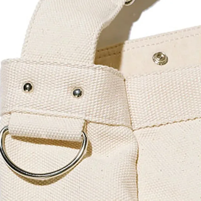 XLARGE Cotton Shoulder Bag Extra Large Unisex Ecru-3