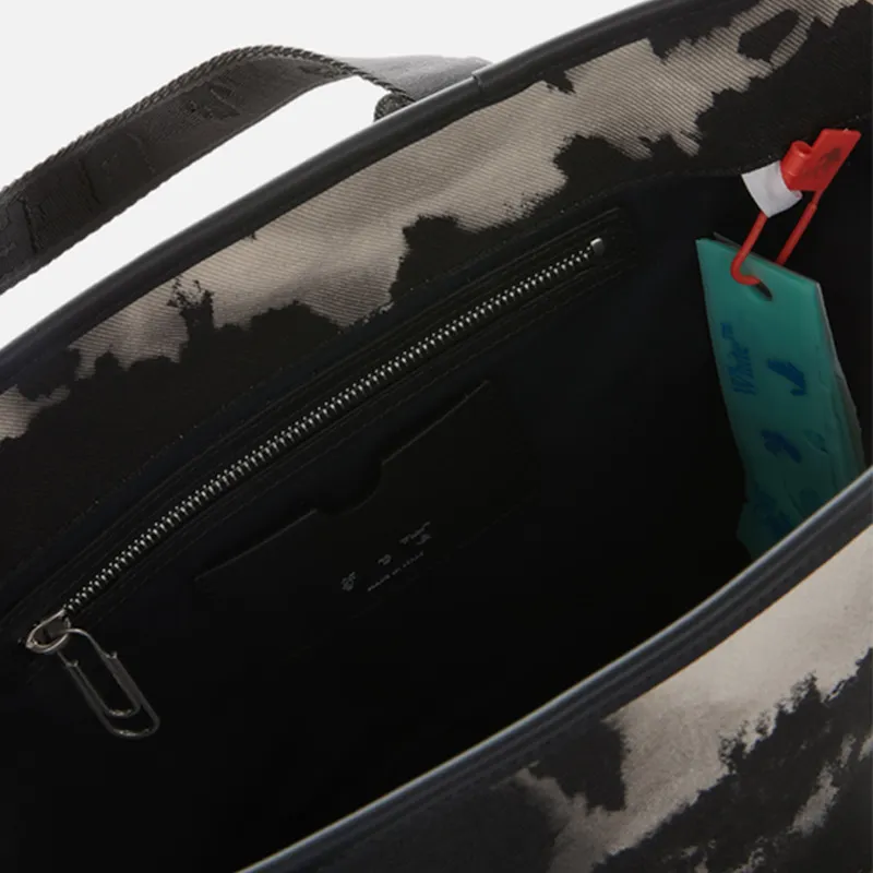 OFF WHITE Small Commercial Tote 'Black/Beige'-2