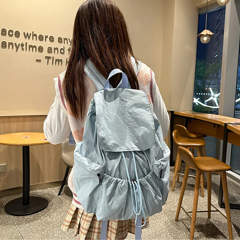 PESASRIE Nylon Backpack Women's Multicolor-5