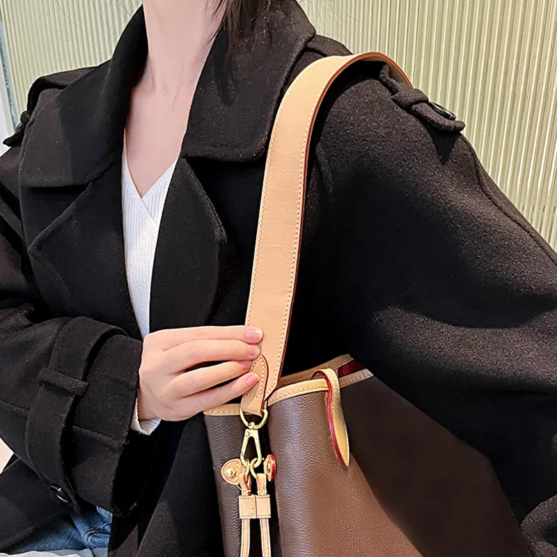 Ingenuity Handmade Cow Leather Bag Strap Women's Beige/Beeswax/Brown-1