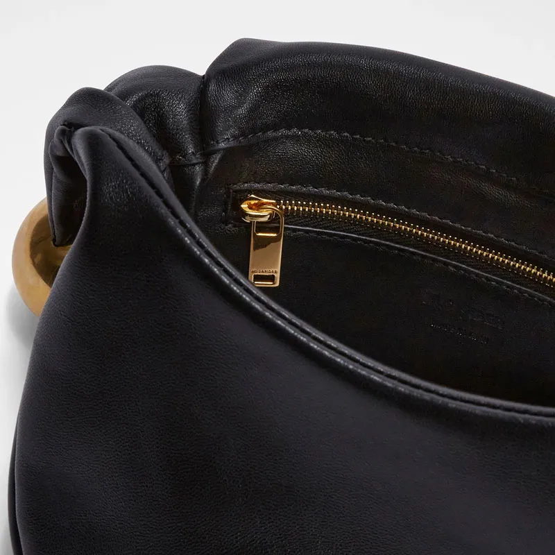 JIL SANDER Lambskin Handbag Mini Women's Black-2