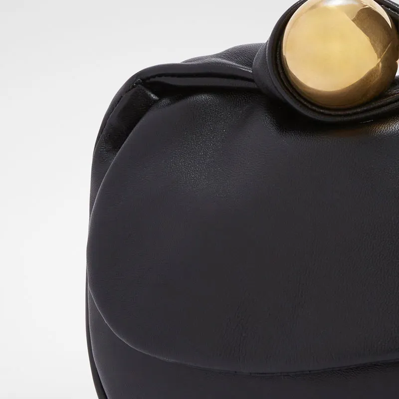 JIL SANDER Lambskin Handbag Mini Women's Black-3