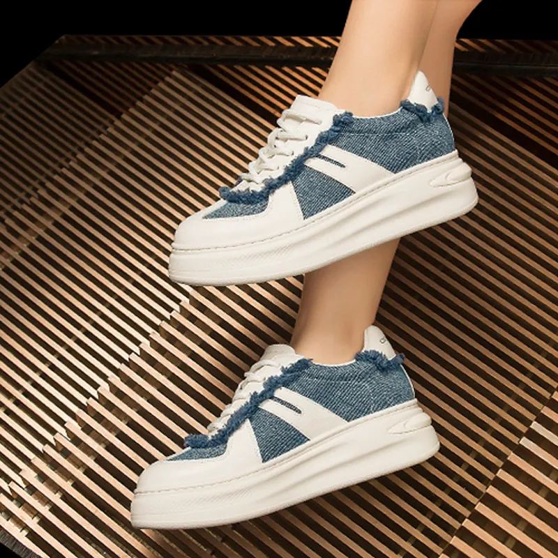 Coup De Foudre Height Increasing Low-Top Skateboard Shoes 5cm Women's-11