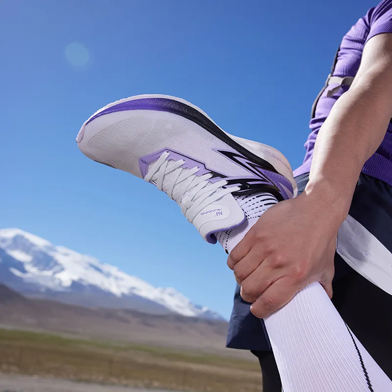 361° Flying ET Running Shoes Unisex Low Top 361 Degrees White/Digital Lavender-9