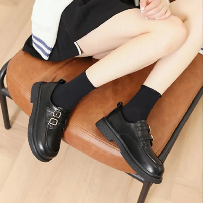 HUANQIU Loafers Women's Black-9