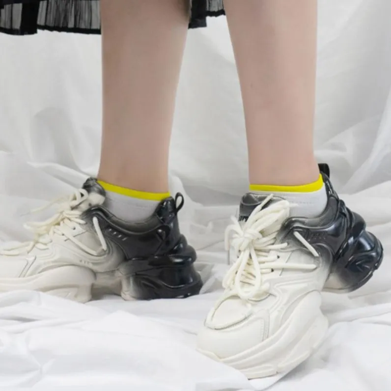 TINMUU Lightweight Height Increasing Mid Top Chunky Sneakers Unisex-6