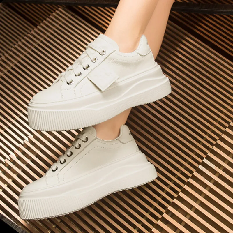 Coup De Foudre Height Increasing Low-Top Skateboard Shoes 6cm Women's-11