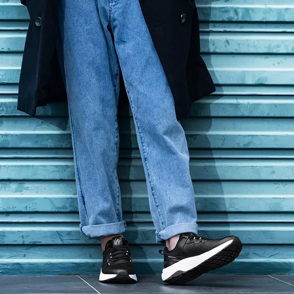 WALK SOUL Wear-Resistant Breathable Coverage Lightweight Height Increasing Low-Top Casual Shoes Men's-9