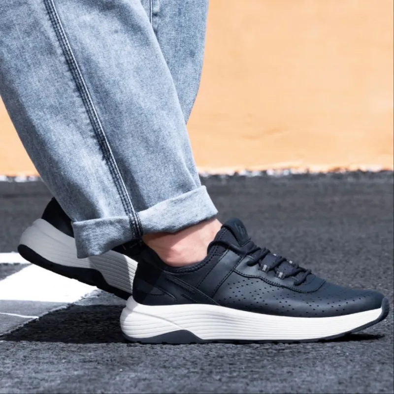 WALK SOUL Wear-Resistant Breathable Coverage Lightweight Height Increasing Low-Top Casual Shoes Men's-8
