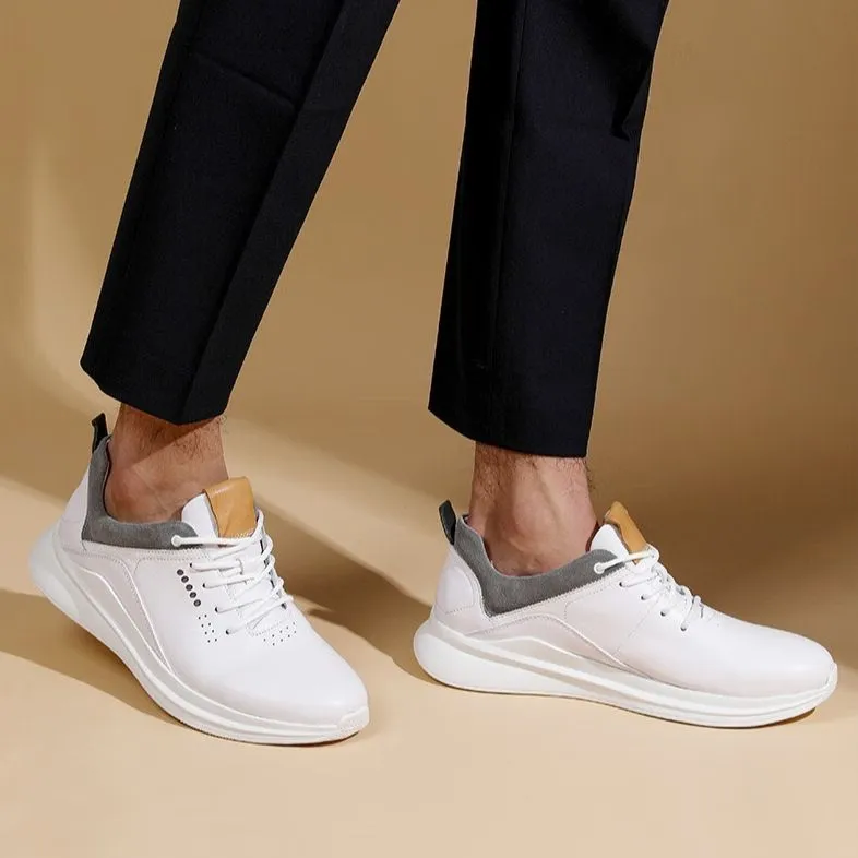 TIMOTHY&CO. Slip-Resistant Low-Top Casual Shoes 2cm Men's Black-6