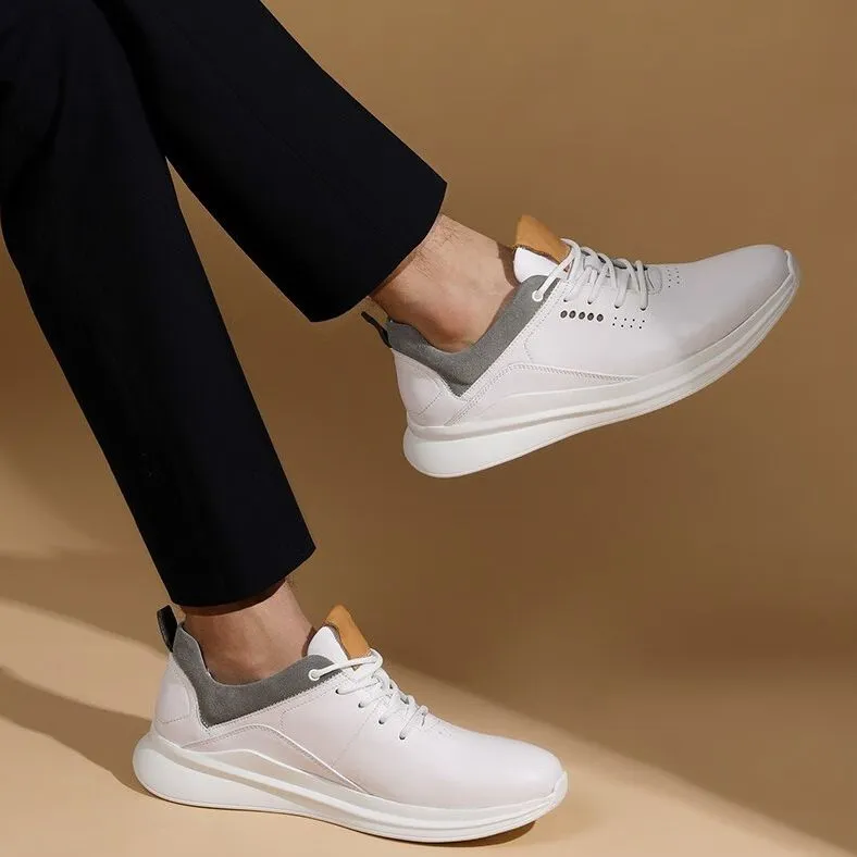 TIMOTHY&CO. Slip-Resistant Low-Top Casual Shoes 2cm Men's Black-7