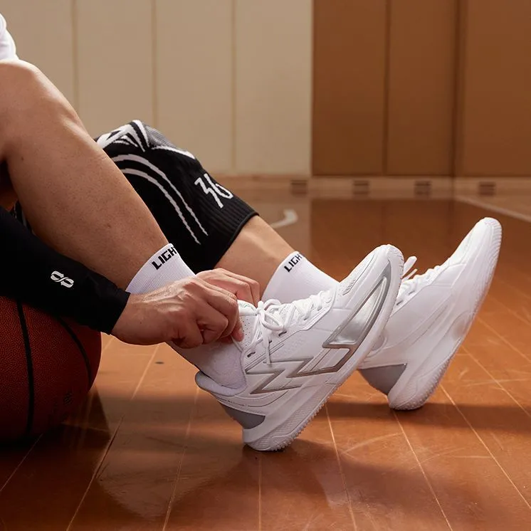361° BIG3 4.0 PRM Basketball Shoes Men Low Top Silver-5