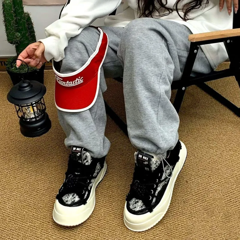 ON MAX Paper Airplane Series Skateboard Shoes Unisex Low Top Black/White-8