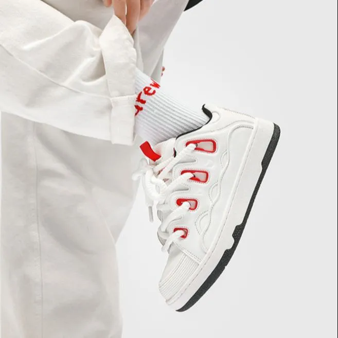AD Wear-Resistant Low-Top Skateboard Shoes-2