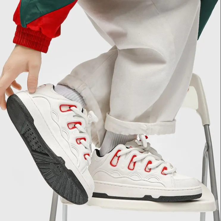 AD Wear-Resistant Low-Top Skateboard Shoes-4