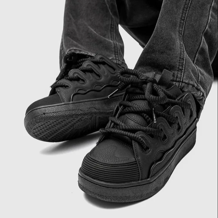 AD Wear-Resistant Low-Top Skateboard Shoes-14