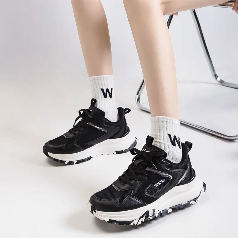 Warrior Abrasion Resistant Low Top Running Shoes Unisex Black-5