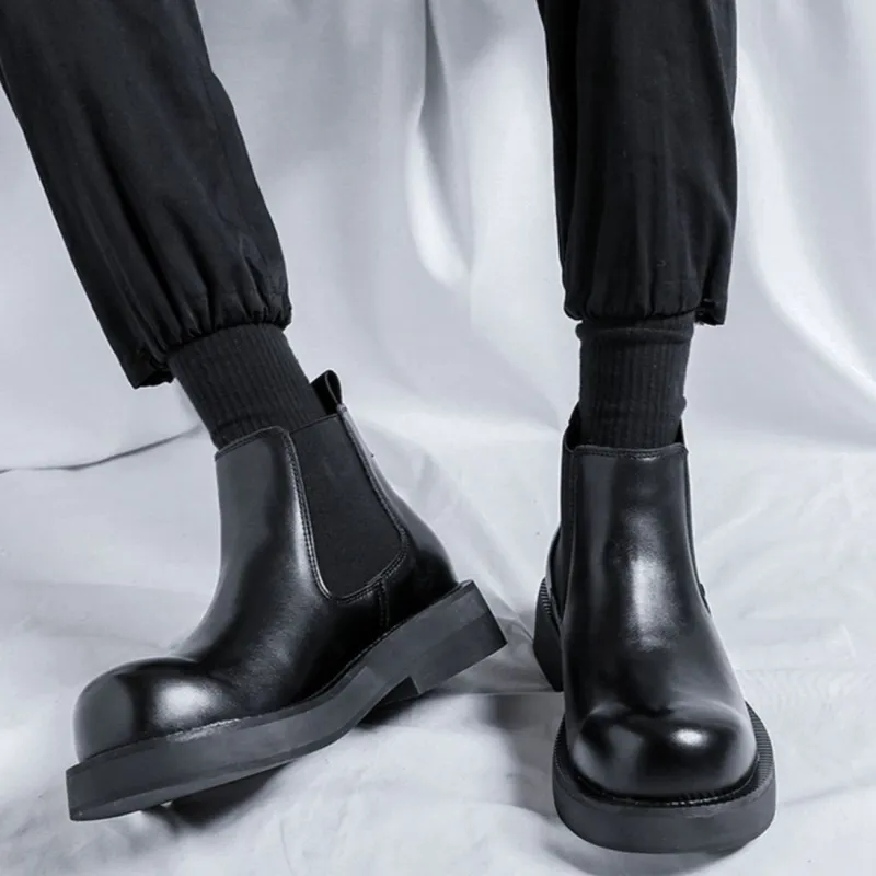 GZZ Crew Chelsea Boots Men's Black-11