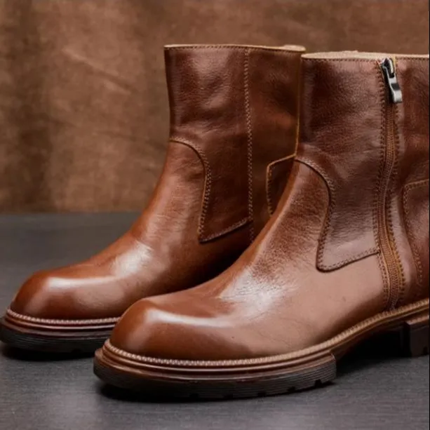 Voguhomme Ankle Boots 4cm Men's-7
