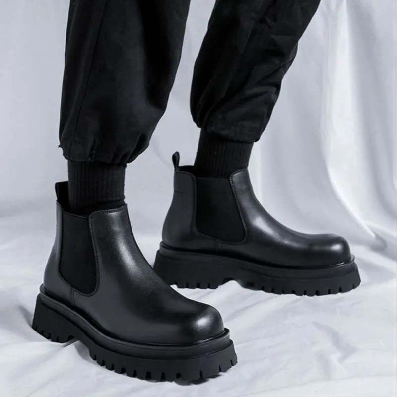 GZZ Chelsea Boots Men Black-13