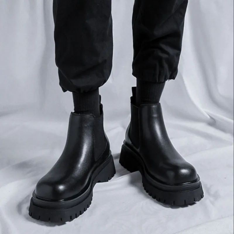 GZZ Chelsea Boots Men Black-8